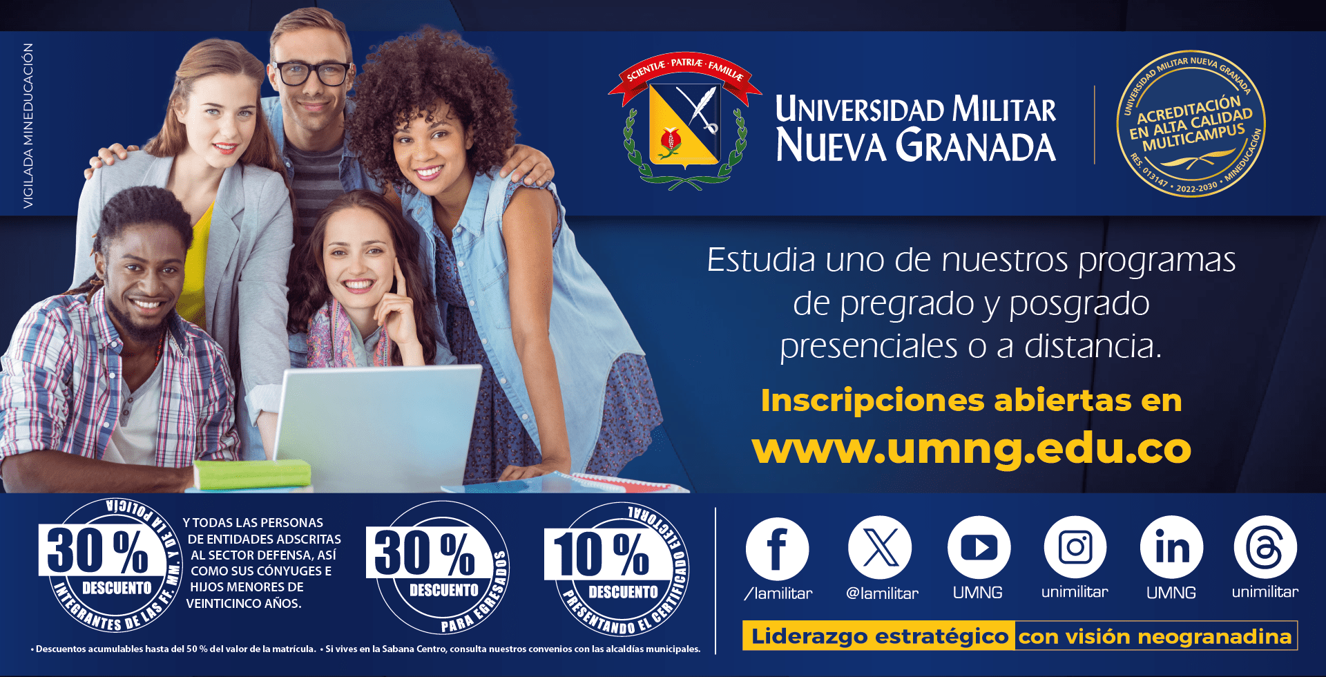 Clic para ira a los programas.
